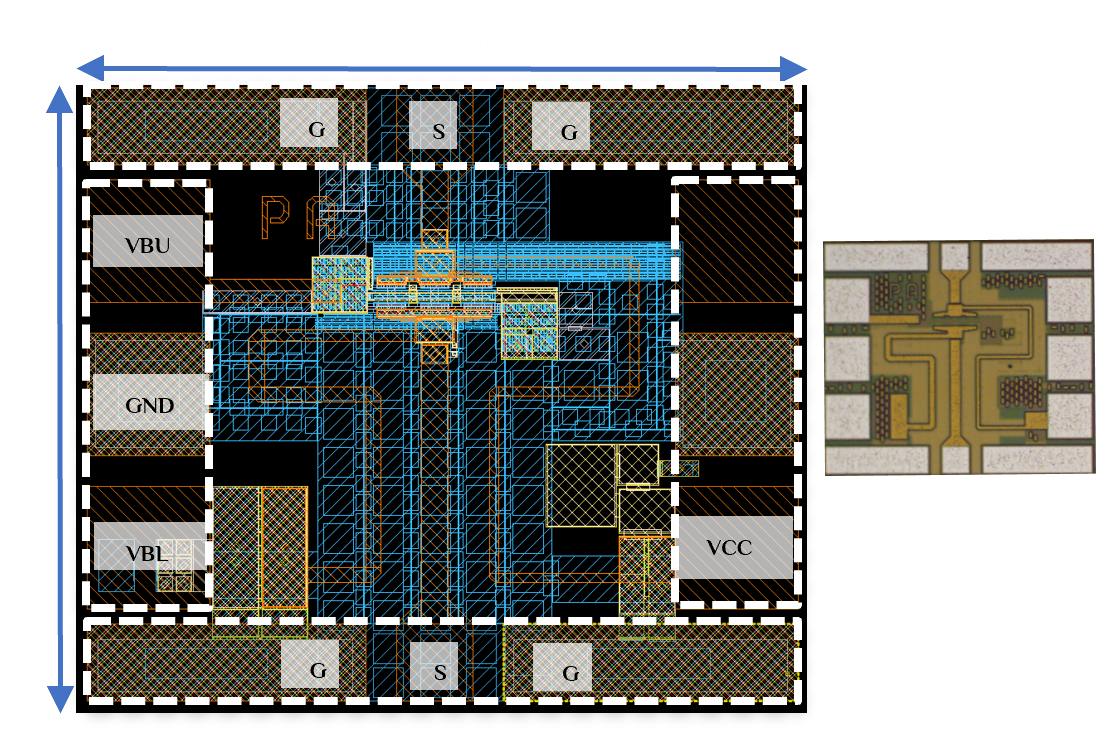 mm-wave pa chip photo