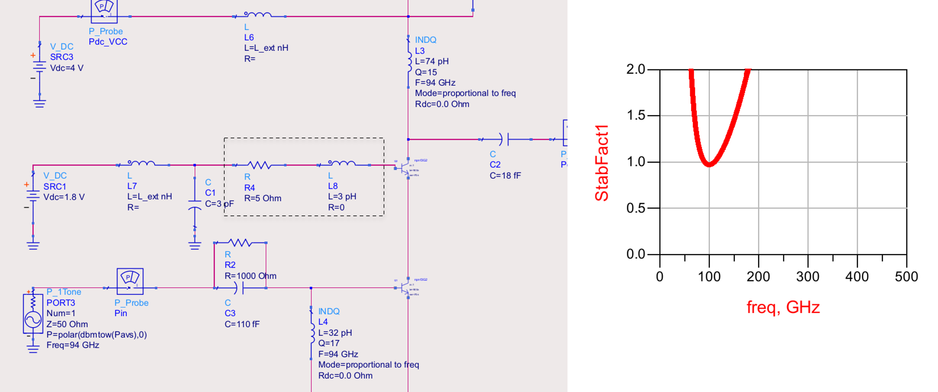 stabilize base node of cascode