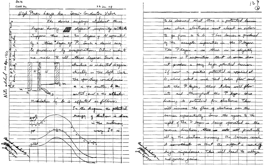 Shockleys notes he made during the Chicago hotel rampage