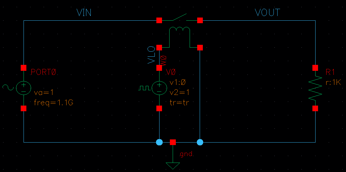 schematic of switched resistor